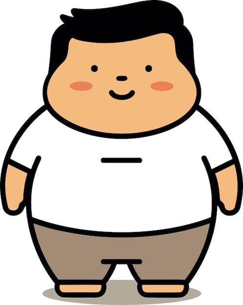 셔츠를 입은 만화 캐릭터와 셔츠을 입은 사람의 그림