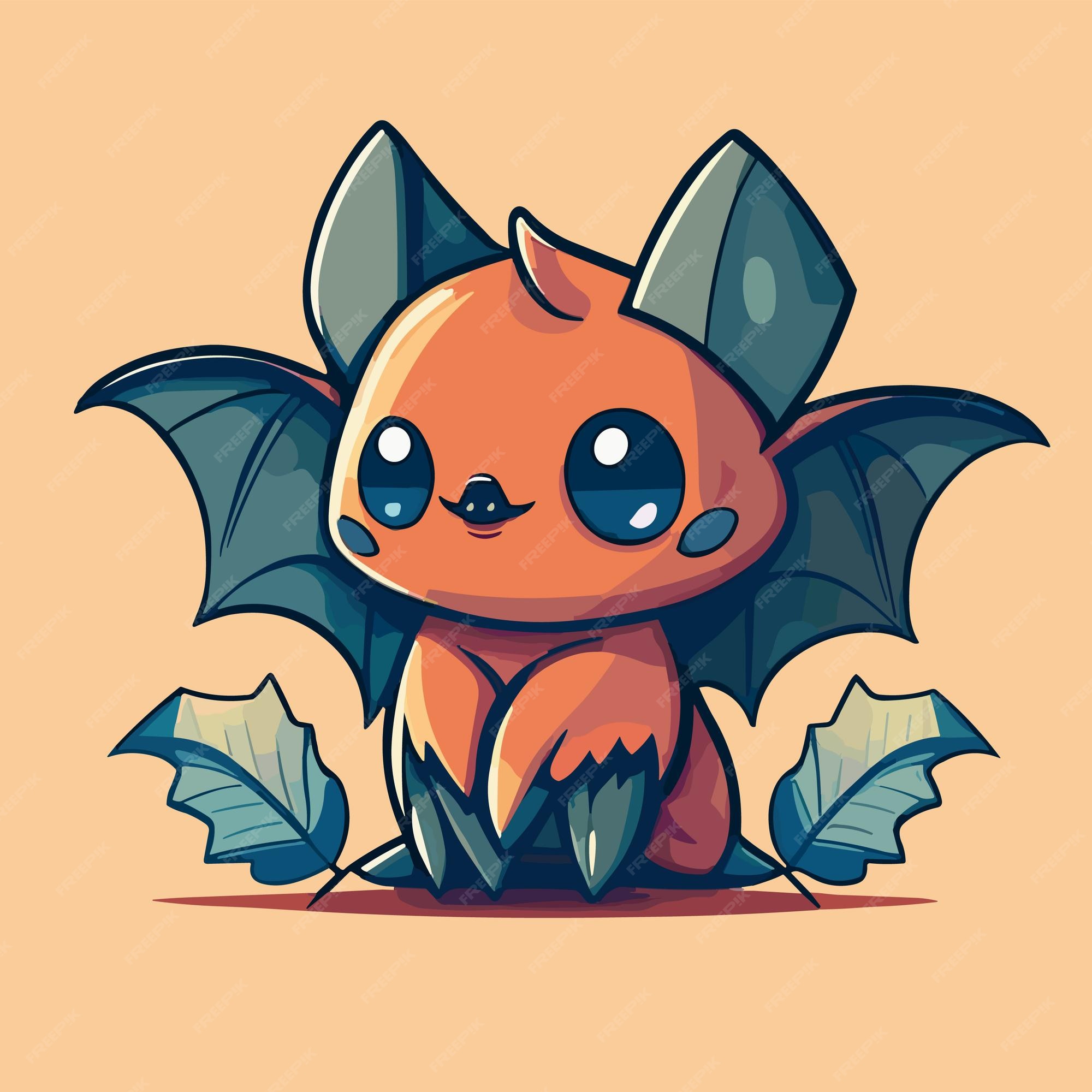 Premium Vector  A cartoon drawing of a cute kawaii pokemon.