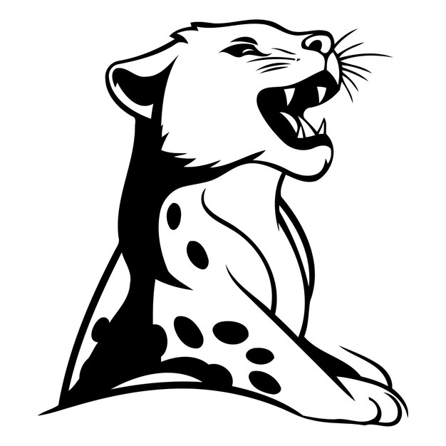 Cartoon cheetah Vector illustration of a cheetah