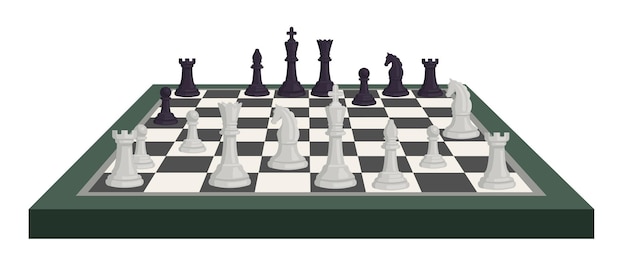 Chess table online game app concept strategy Vector Image