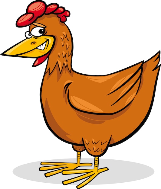 Vector cartoon chicken