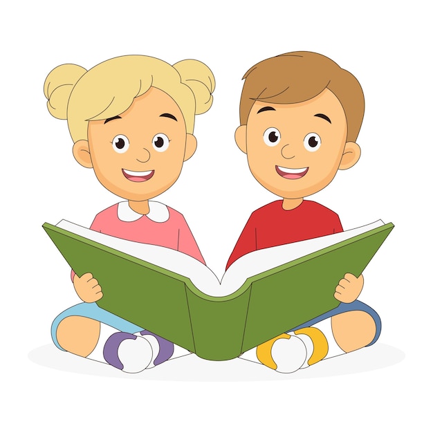cartoon children back to school