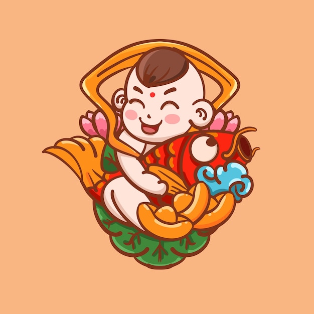 Cartoon Chinees Nieuwjaar afbeelding pop afbeelding ontwerp