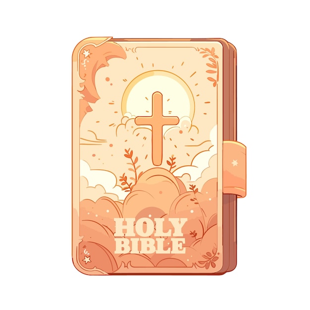 Cartoon christian Holy Bible