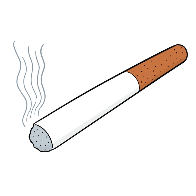 ベクトル 漫画のタバコ