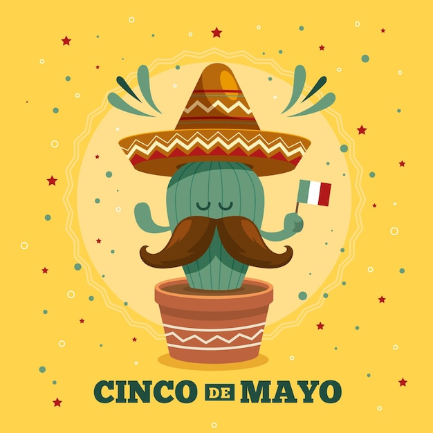 만화 Cinco De Mayo 그림