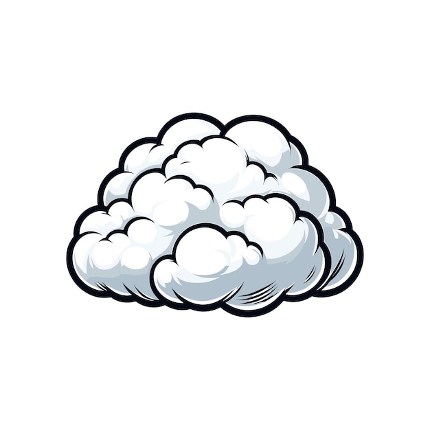 Vector cartoon clouds vector illustration of clouds vector icon