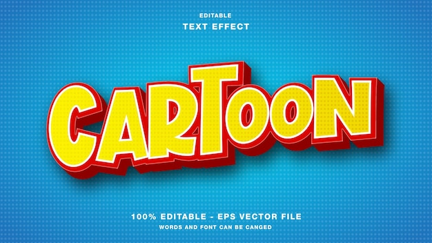 Cartoon Comic Editable Text Effect