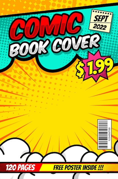 cartoon comic pop art magazine cover