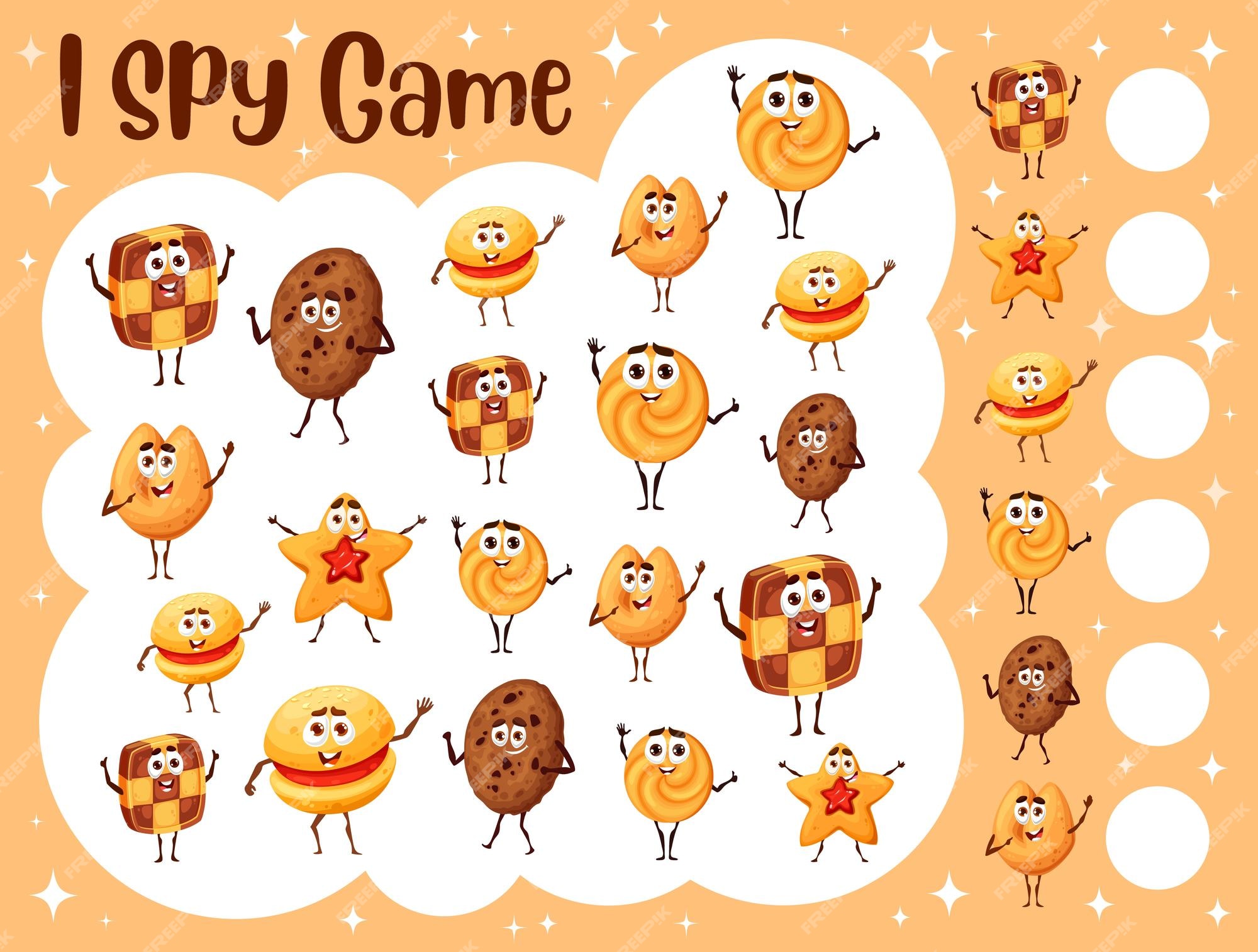 Premium Vector  I spy game, cartoon vegetable pirate or corsair