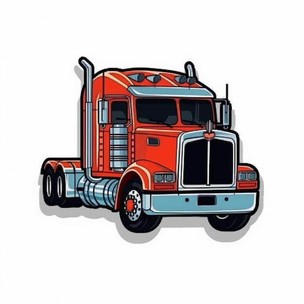 Vector cartoon cool vrachtwagen clipart vector ontwerp