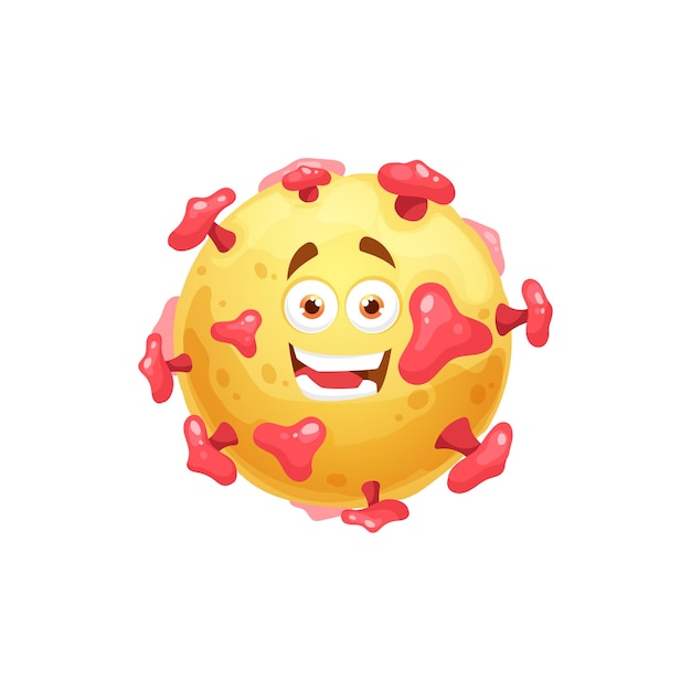 Cartoon corona virus character vector coronavirus