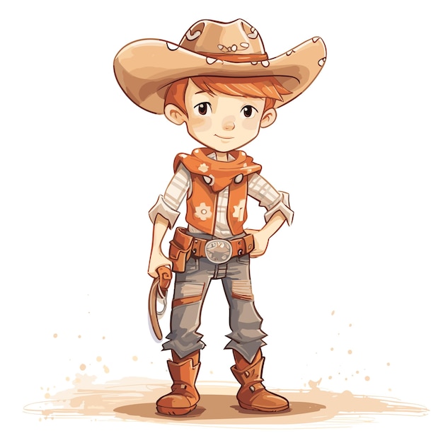 Cartoon cowboy illustration