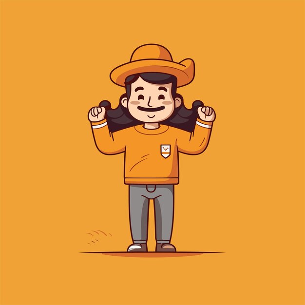 Cartoon cowboy illustration