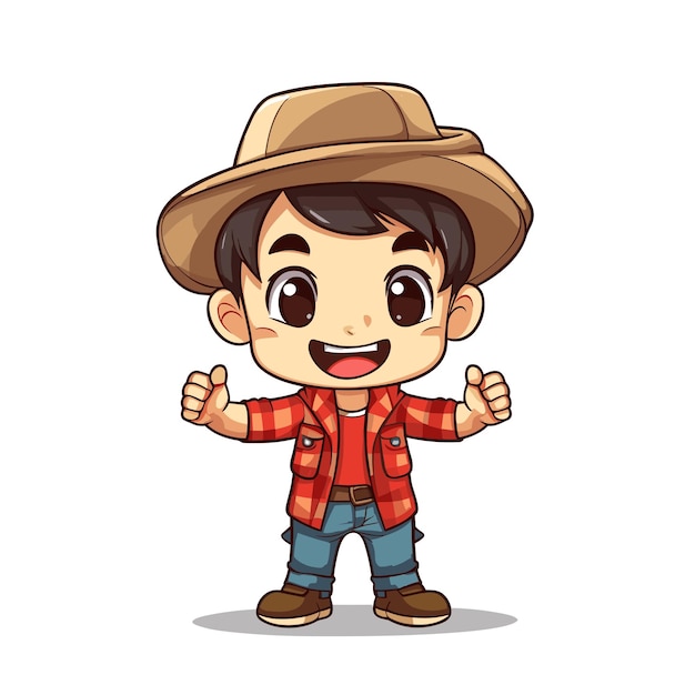 cartoon cowboy illustration