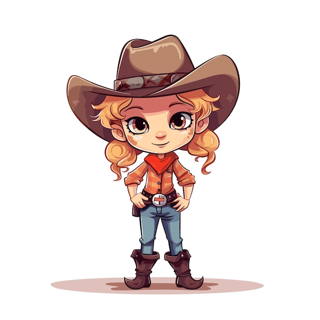 Cartoon cowboyillustratie