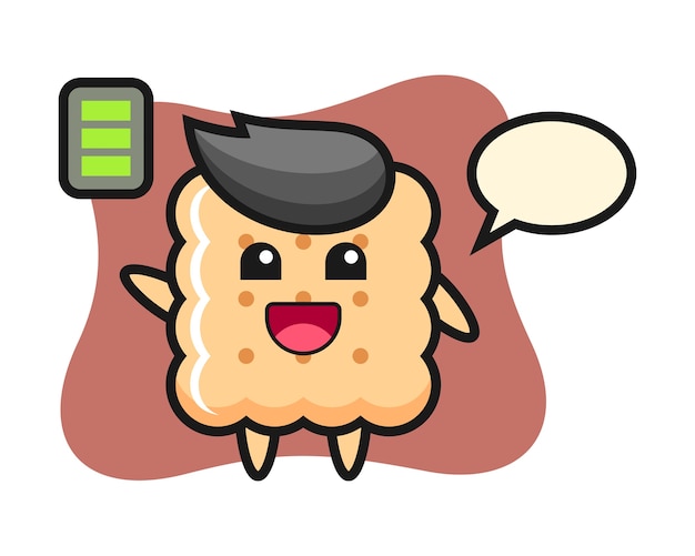 Cartoon cracker in flat design