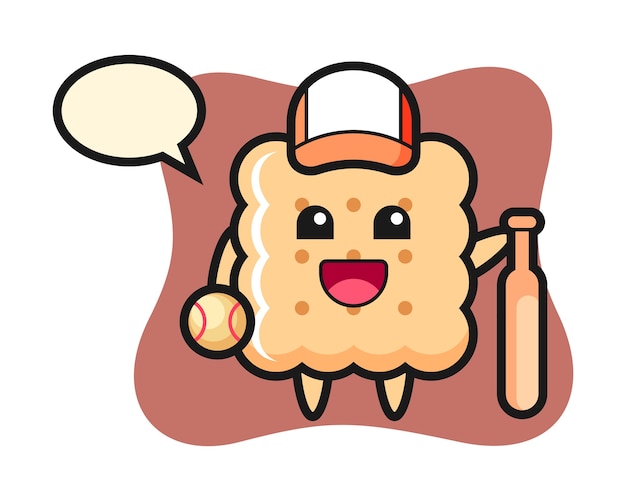 Cartoon cracker in flat design