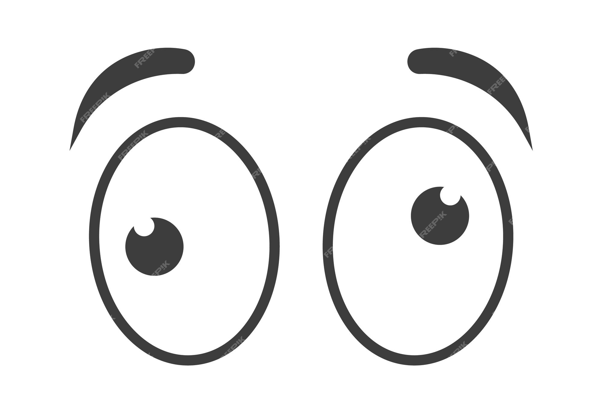 Premium Vector | Cartoon crosseyed eyes vector illustration Premium Vector | Cartoon crosseyed eyes vector illustration