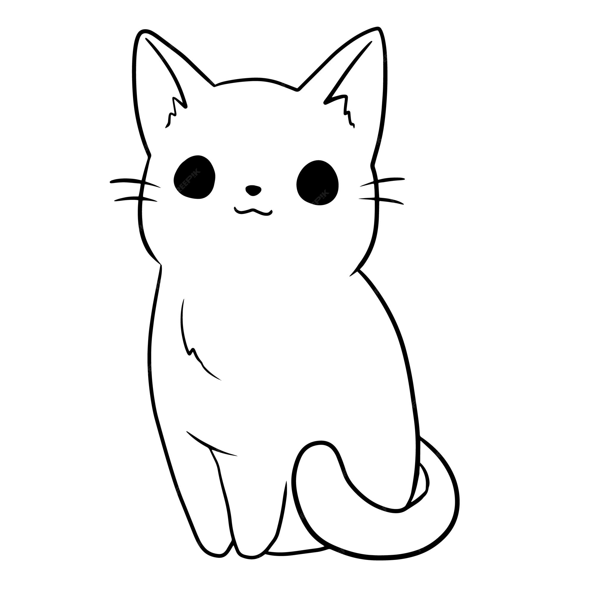 Premium Vector | Cartoon cute animal doodle kawaii anime coloring page cute  illustration clip art character