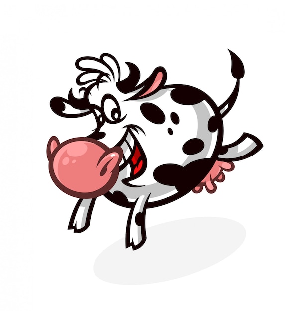 Cartoon cute cow