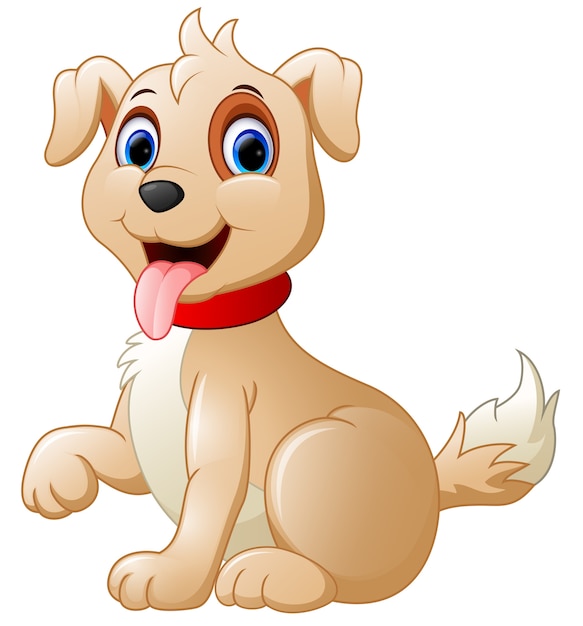 Cartoon cute dog