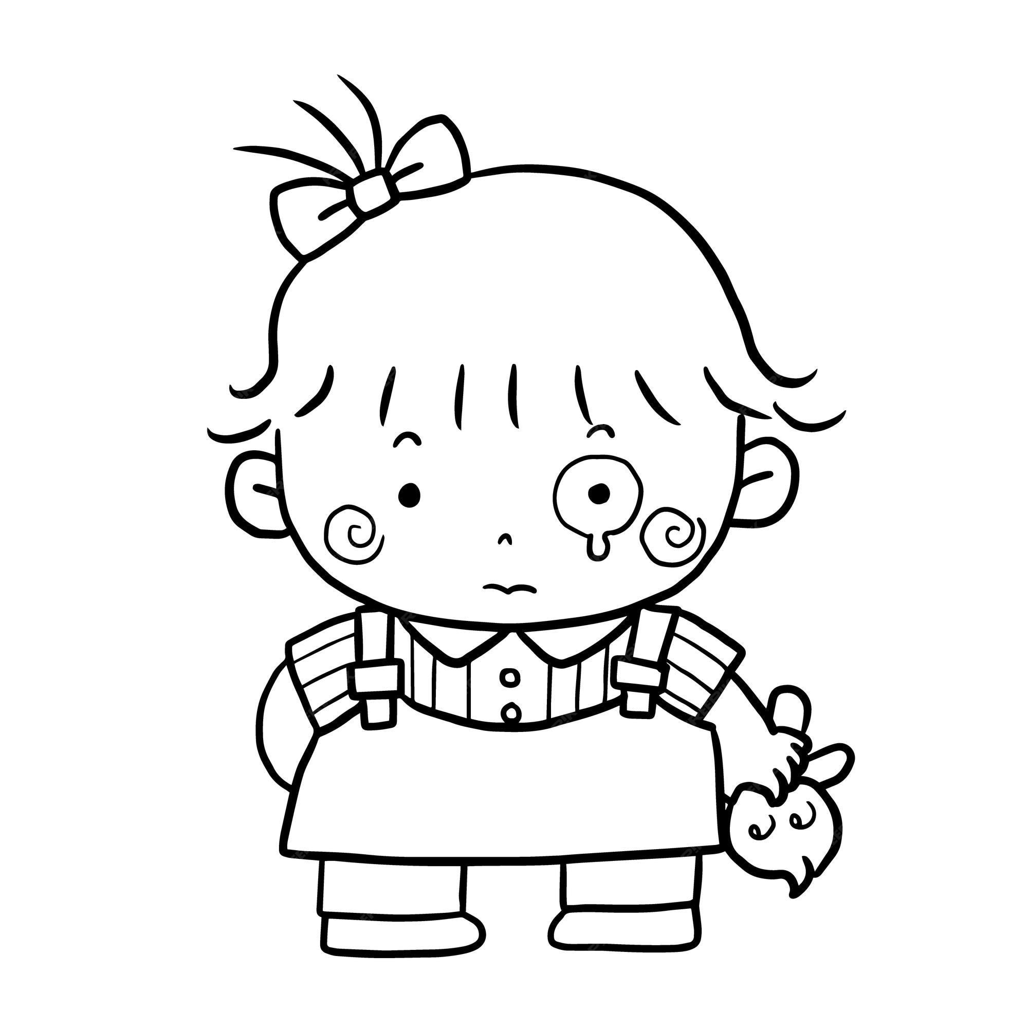 Premium Vector  Cartoon cute doodle coloring page kawaii anime  illustration clipart character chibi drawing manga