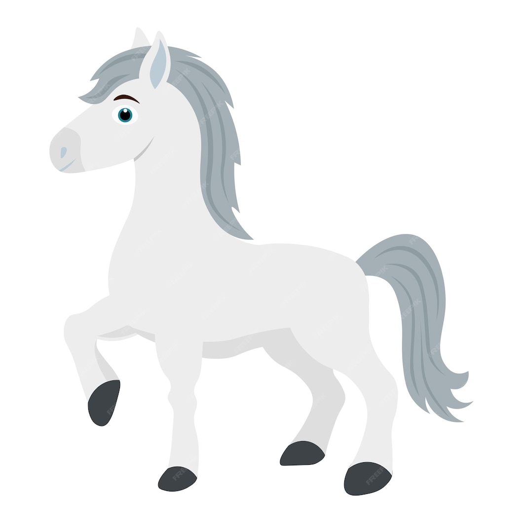 Premium Vector | Cartoon cute horse vector illustration