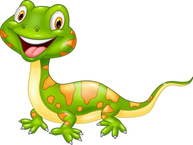 Cartoon cute lizard