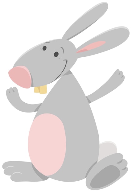 Cartoon cute rabbit animal character