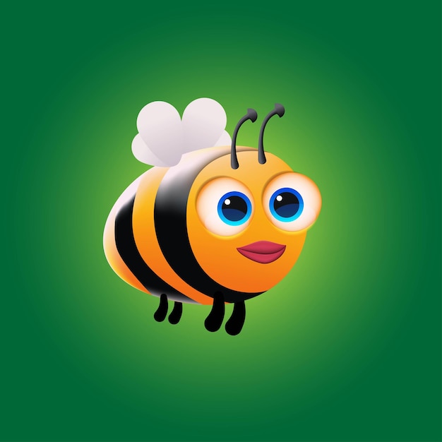 cartoon cute vector bee