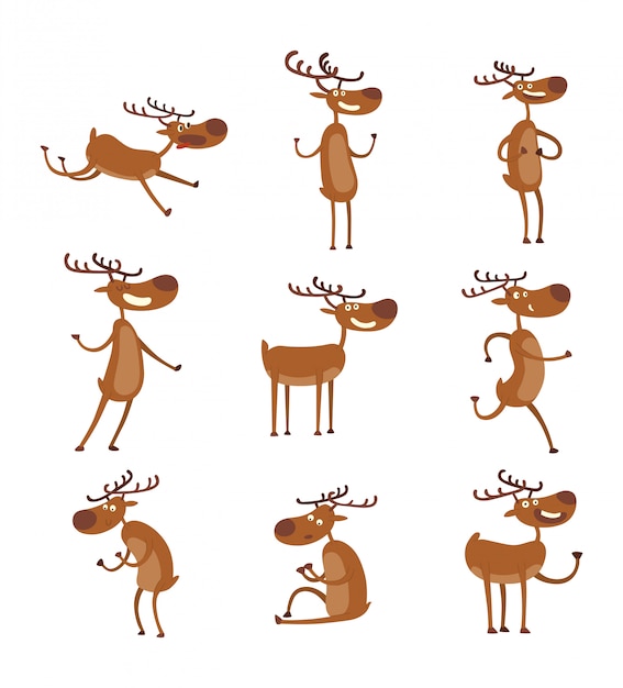 Cartoon deer  character