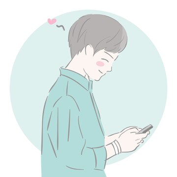 Premium Vector | Cartoon design with a man using a phone Premium Vector | Cartoon design with a man using a phone