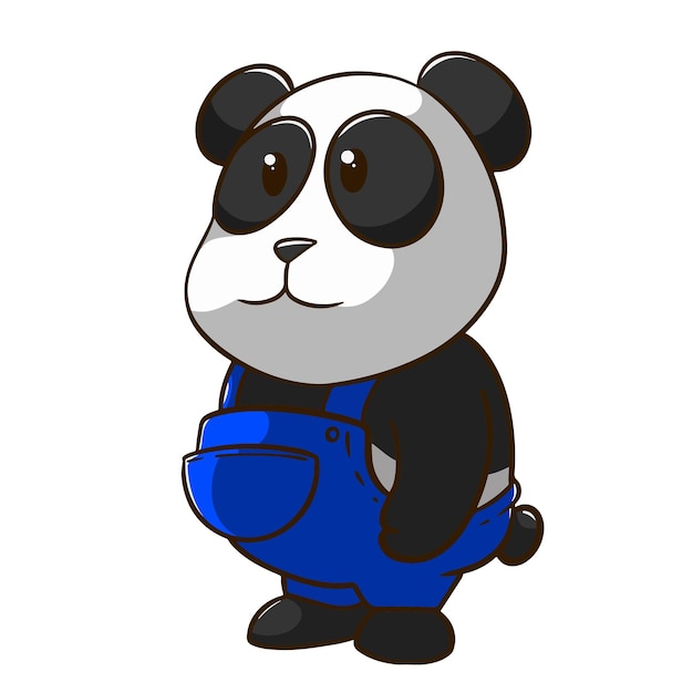 cartoon dieren panda illustratie