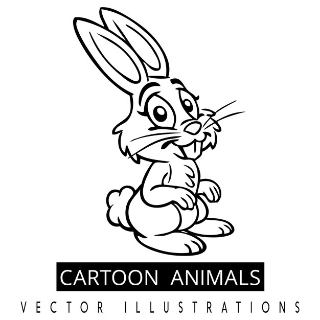 Cartoon dieren vector illustraties ontwerpen