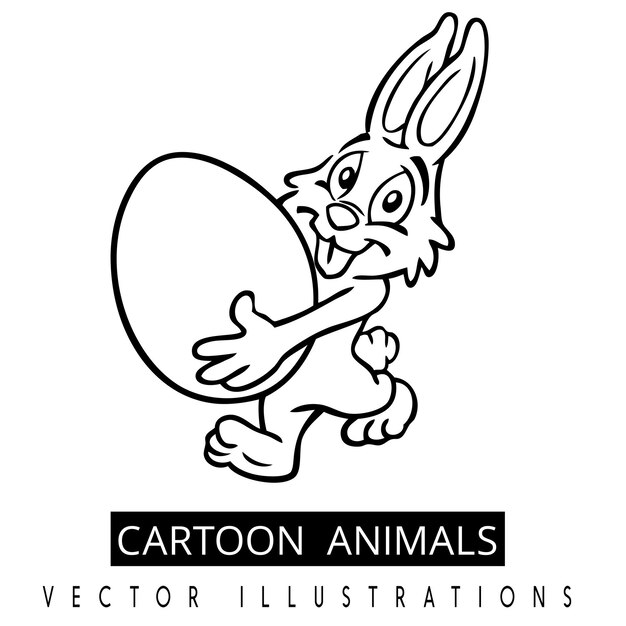 Cartoon dieren vector illustraties ontwerpen