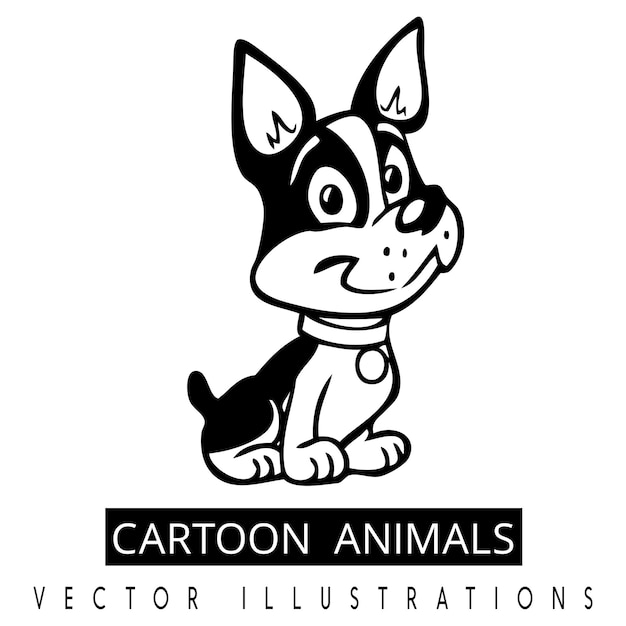 Cartoon dieren vector illustraties ontwerpen