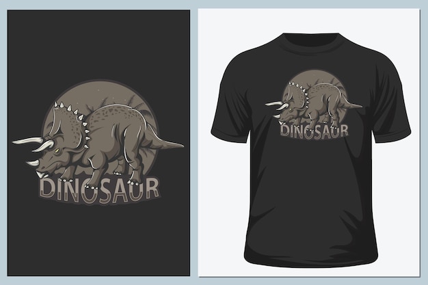 Cartoon dinosaurus illustratie vector T-shirt grafisch ontwerp