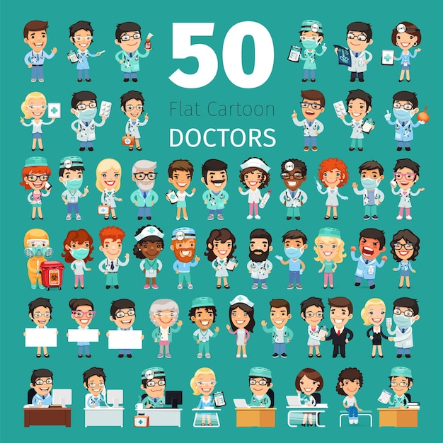 Cartoon doctors big collection