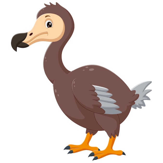 Cartoon dodo bird Vector illustration