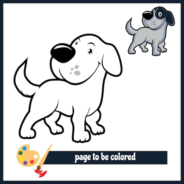 Cartoon dog coloring pictures