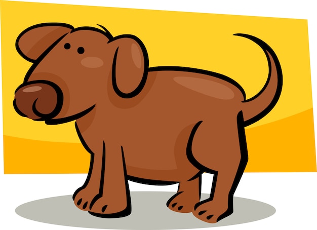 Vector cartoon doodle of dog