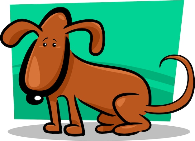 cartoon doodle van schattige hond