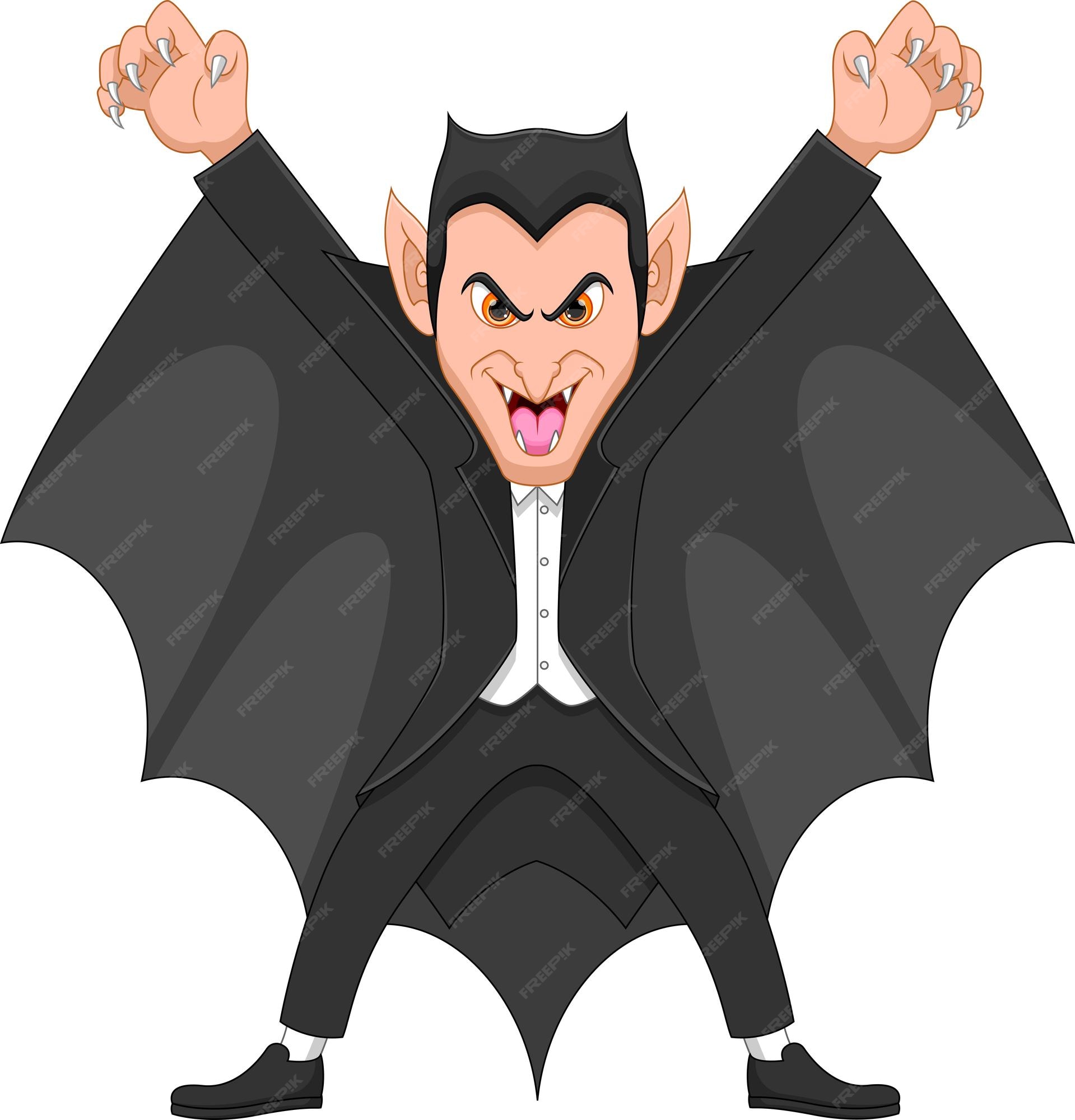 A cartoon illustration of a Dracula Vampire Character Stock Vector Image &  Art - Alamy