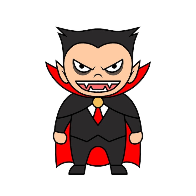 a cartoon dracula