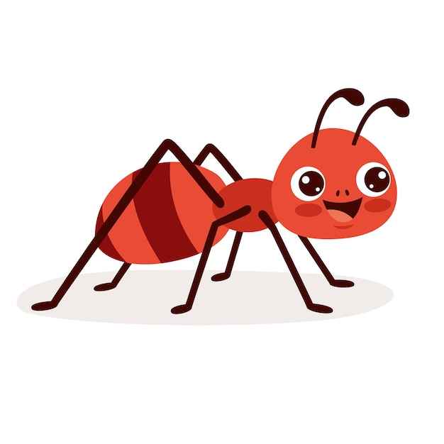 Premium Vector | Cartoon drawing of an ant