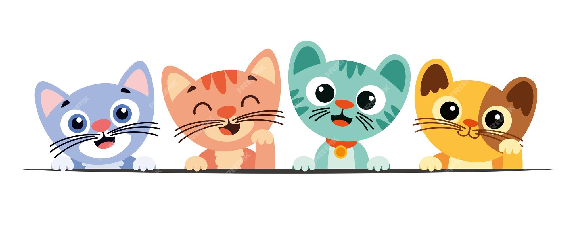 Cat character Vectors & Illustrations for Free Download | Freepik