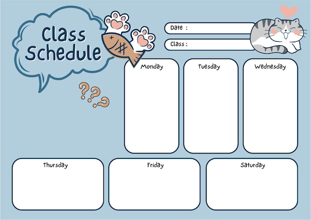 a cartoon drawing of a class is titled class