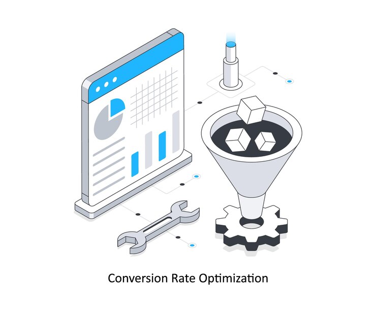 Vector 스마트 레이트 (smart-rate) 라는 다이어그램이 있는 컴퓨터 화면의 만화 그림