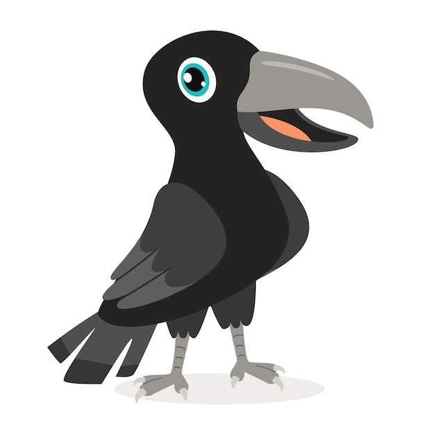 Cartoon Drawing Of A Crow